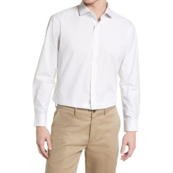 Nordstrom Tech-Smart Traditional Fit Performance Dress Shirt, Size 17.5 - 34/35 in White- Grey Uni Foulard at Nordstrom found on Bargain Bro from Nordstrom Canada for USD $52.37