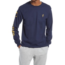 Men's Carrots By Anwar Carrots Men's Signature Long Sleeve T-Shirt, Size Large - Blue