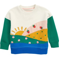 Girl's Mini Boden Applique Sweatshirt