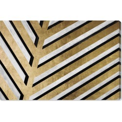 Oliver Gal Geometric Palm Canvas Wall Art