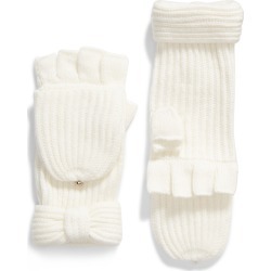 Women's Kate Spade New York Solid Bow Pop Top Gloves