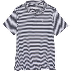 Boy's Vineyard Vines Feeder Stripe Polo, Size 5 - Blue