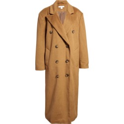 Topshop Oversize Open Front Longline Coat in Beige at Nordstrom, Size 10 Us found on Bargain Bro from Nordstrom for USD $126.92