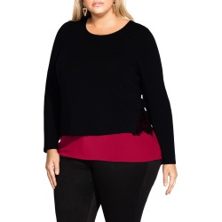 Plus Size Women's City Chic Effortless Top