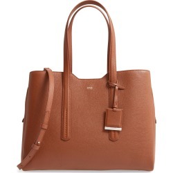 Boss Taylor Leather Business Tote - Brown