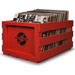 Crosley Radio Record Storage Crate, Size One Size - Red