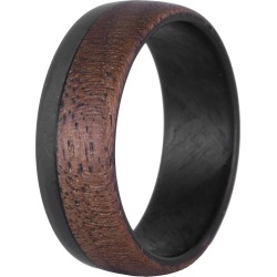 Men's Element Ring Co. Walnut Wood & Carbon Fiber Ring