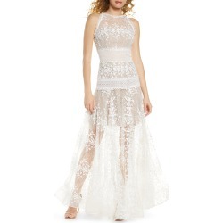 Women's Bronx And Banco Megan Blanc Floral Lace Gown