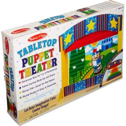 Toddler Melissa & Doug Tabletop Puppet Theater & Farm Animal Puppet Set
