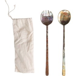 Creative Co-Op Copper Salad Servers