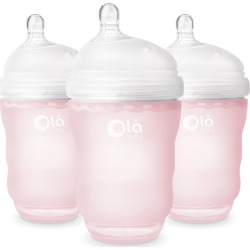Infant Olababy 3-Pack Gentlebottle 8-Ounce Baby Bottles, Size One Size - Pink