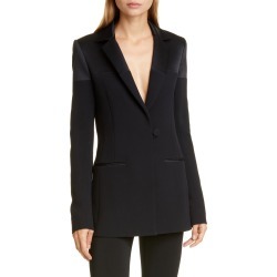 Women's Cushnie Silk Charmeuse Panel Jacket