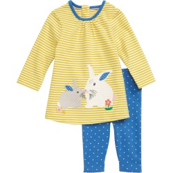 Infant Girl's Mini Boden Applique Tunic & Leggings Set