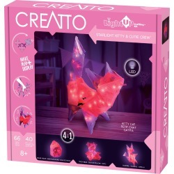 Thames & Kosmos Creatto Starlight Kitty & Cutie Crew Light-Up Crafting Kit
