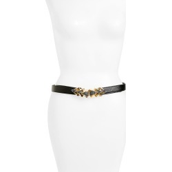Women's Raina Venice Leather Belt, Size One Size - Black