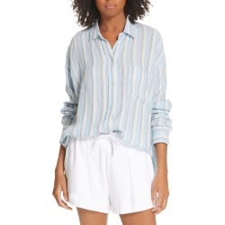Women's Vince Textured Stripe Button Up Blouse