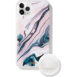 Sonix Blush Quartz Print Iphone 11 Pro Max Case & Slide Silicone Phone Ring - Pink