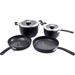 Greenpan Levels 6-Piece Hard Anodized Stackable Ceramic Nonstick Cookware Set