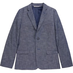 Boy's Nordstrom Chambray Sport Coat, Size 8 - Blue