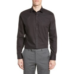 Nordstrom Men's Shop Trim Fit Non-Iron Dress Shirt, Size 17 - 36/37 in Black at Nordstrom found on Bargain Bro from Nordstrom Canada for USD $34.34