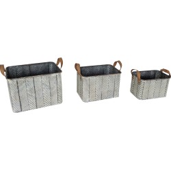 buy  Foreside Braxton Set Of 3 Baskets cheap online