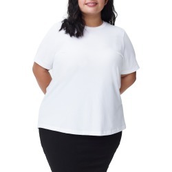 Plus Size Women's Universal Standard Tee Rex Tee, Size XL (26W-28W) Petite Plus - White