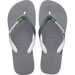 Men's Havaianas Brazil Mix Flip Flop, Size 11/12 M - Grey