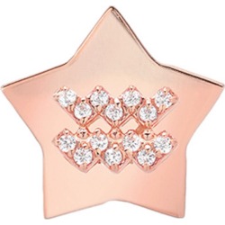 Women's Mini Mini Jewels Framed Diamond Zodiac Sign Star Earring