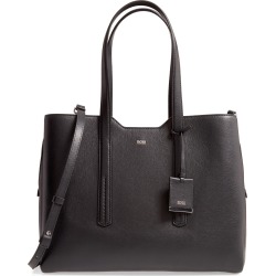 Boss Taylor Leather Business Tote - Black