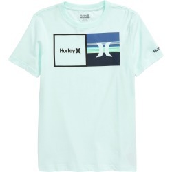 Boy's Hurley Logo Graphic T-Shirt, Size S (4) - Blue/green