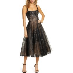 Women's Bronx And Banco Mademoiselle Noir Sequin Cocktail Dress
