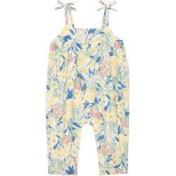 Nordstrom Matching Family Moments Tie Shoulder Linen Blend Romper, Size 3M in Ivory Green Spring at Nordstrom found on Bargain Bro from Nordstrom Canada for USD $16.28