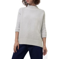 French Connection Mozart Popcorn Cotton Sweater in Dove Grey at Nordstrom, Size Small found on Bargain Bro from Nordstrom for USD $97.28