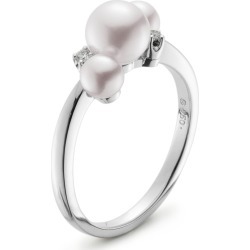 Women's Mikimoto Pearl & Diamond Ring