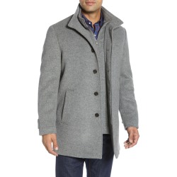 Men's John W. Nordstrom Hudson Wool Car Coat, Size X-Large - Grey