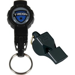 Fox 40 Classic Lifeguard Whistle W/ Retractable Lanyard - Black Plastic - Swimoutlet.com