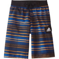 Adidas Boys' Vara Stripe 19" Volley Swimsuit Big Kid - Orange Xl Polyester - Swimoutlet.com