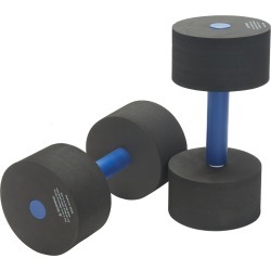 Sporti Aquatic Fitness Medium Dumbbells Water Weights - Black Eva/Foam - Swimoutlet.com