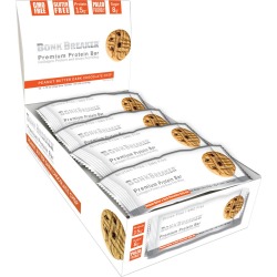 Bonk Breaker Premium Protein Bars 12 Pack - Peanut Butter & Dark Chocolate Chip - Swimoutlet.com