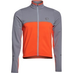 Pearl Izumi Men's Select Thermal Jersey - Smoked Pearl/Orange.com Medium Pearl/Orange Com Polyester - Swimoutlet.com