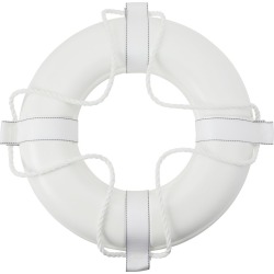 Kemp 20" Coast Guard Approved Ring Buoy - White - Swimoutlet.com
