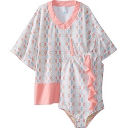 Cabana Life Girls' Bunglo Beach Swimsuit And Cover Up Set - 6X - Swimoutlet.com