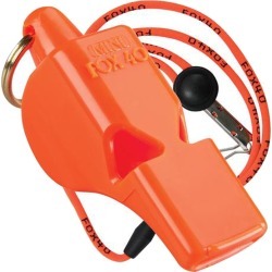 Fox 40 Mini Lifeguard Whistle W/ Lanyard - Orange - Swimoutlet.com