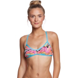 Dolfin Bellas Women's Amazon Tie Back Bikini Top - Multi Xx-Small Polyester/Spandex - Swimoutlet.com