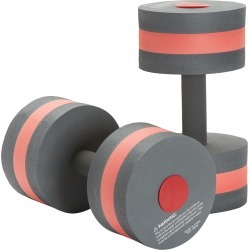 Speedo Aqua Fitness Dumbbell Water Weights - Charcoal/Red Eva/Foam - Swimoutlet.com