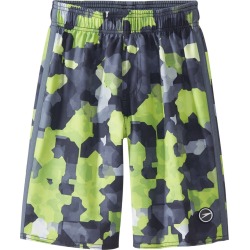 Speedo Boys' Geo Camo Volley 18" Swimsuit Big Kid - Black Xxs Size X-Small - Swimoutlet.com