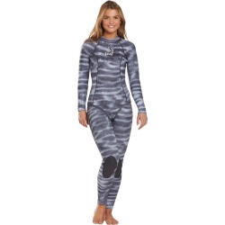 Xcel Women's Ocean Ramsey Water Inspired Free Diver Two Piece 5Mm Wetsuit - Tiger Shark 14 - Swimoutlet.com