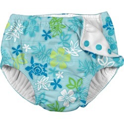 I Play. By Green Sprouts Boys' Aqua Hawaiian Swim Diaper Baby - 24 Months Polyester - Swimoutlet.com