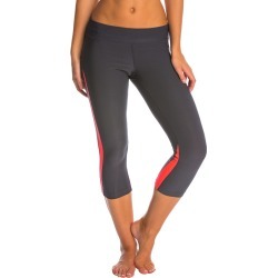 Mpg Women's Oracle Running Tight - Charcoal/Coral Fire Medium - Swimoutlet.com