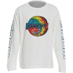 Grom Boys' Tie Dye Long Sleeve T-Shirt Big Kid - White Small 6-7 Little Kid Big Cotton - Swimoutlet.com